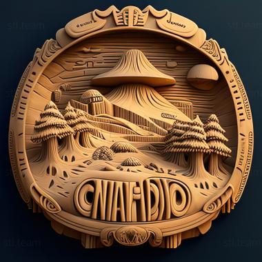 3D model Capacia Island UFO Shining Flying Saucer Ohbems Town (STL)